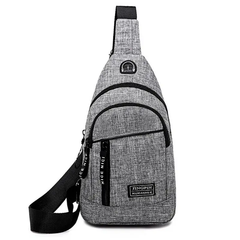 

New Arrival Male Shoulder Bags Chest pack USB Charging Crossbody Bag School Short Trip best Messengers Bags free holograms