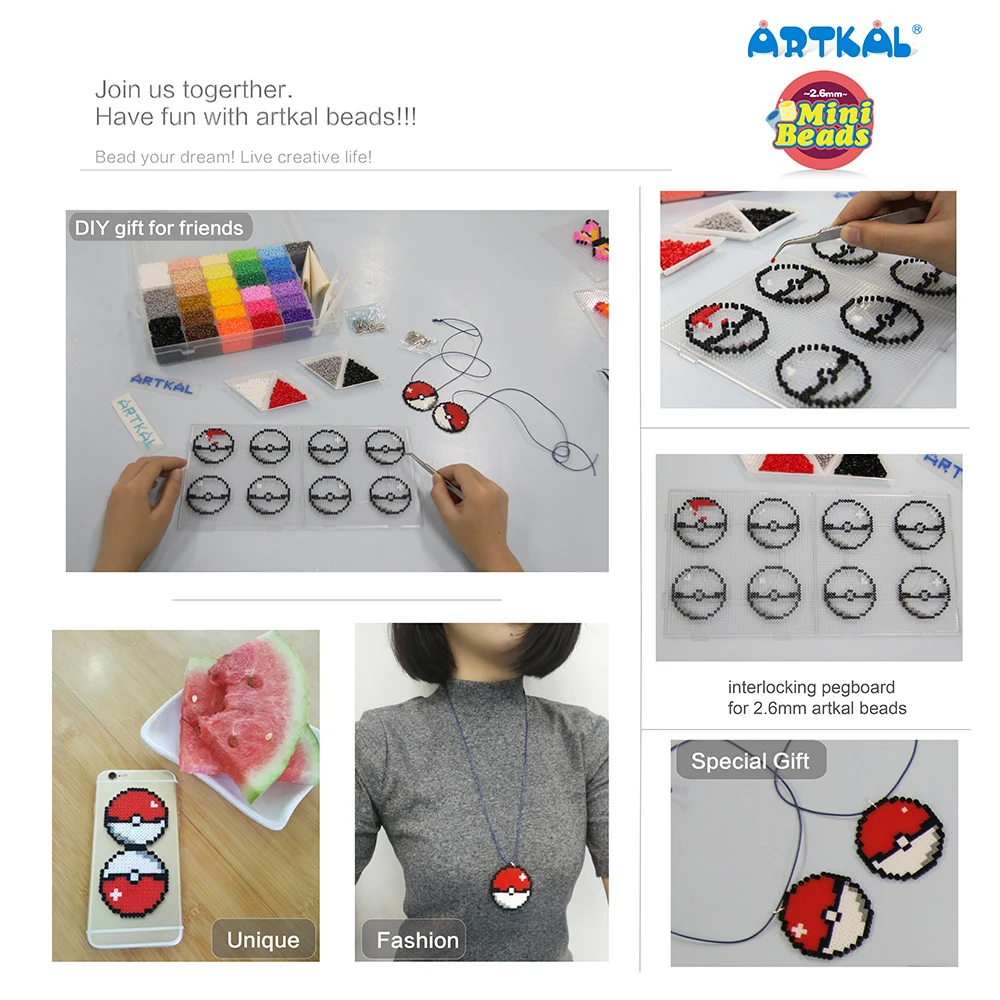 Полный комплект досок Artkal 2 6 мм для мини бусины пиксели с мультяшным рисунком