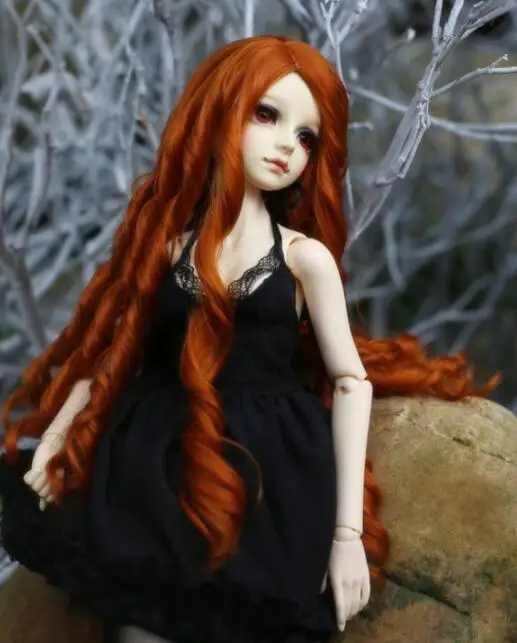 1/3 8-" Bjd SD кукольный парик высокая температура провод длинный Модный благородный Большой Волнистый BJD супер кукольный парик для волос - Цвет: picture colors