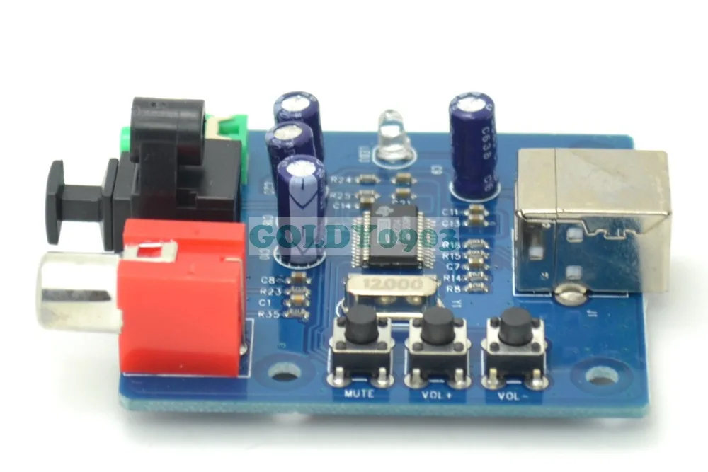 

Звуковая карта PCM2704 USB DAC USB Power, декодирующая панель