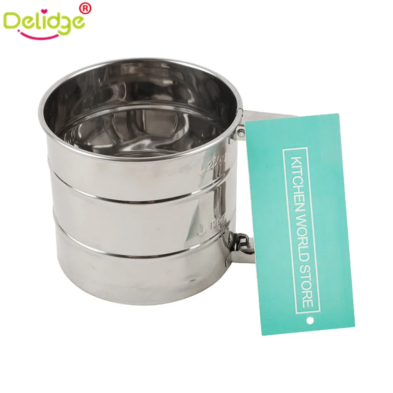 Delidge 1 шт. сетчатый сито для муки нержавеющая сталь форма чашки сетка механическая