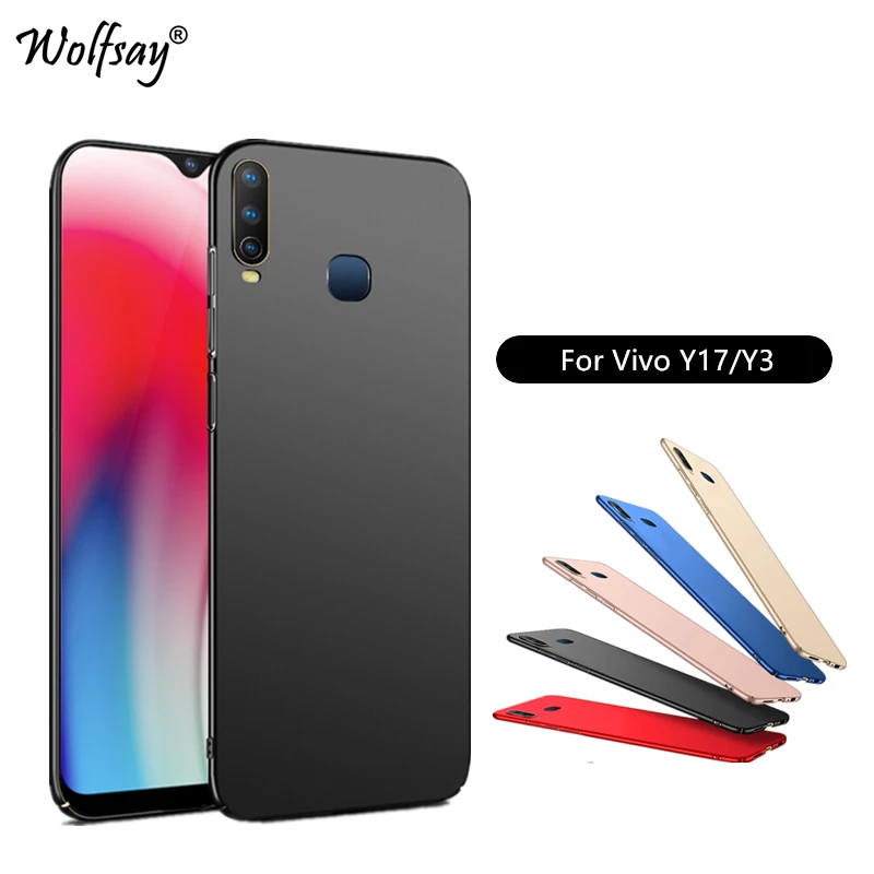 Чехол для Vivo Y17 ультратонкий Классический Гладкий матовый чехол телефона из
