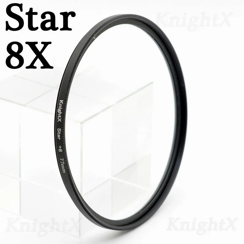 Star 8X KnightX FLD UV ND Star фильтр для объектива камеры для canon sony nikon 500d d5300 Аксессуары для фотографии 2000d d70 400d 700d dslr набор - Цвет: Star 8X