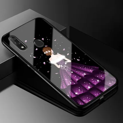 Чехол для zte blade V10, Модный чехол из закаленного стекла+ чехол с мягкими краями для zte blade V10 V1000, стеклянный жесткий чехол s V 10, оболочка funda - Цвет: A8