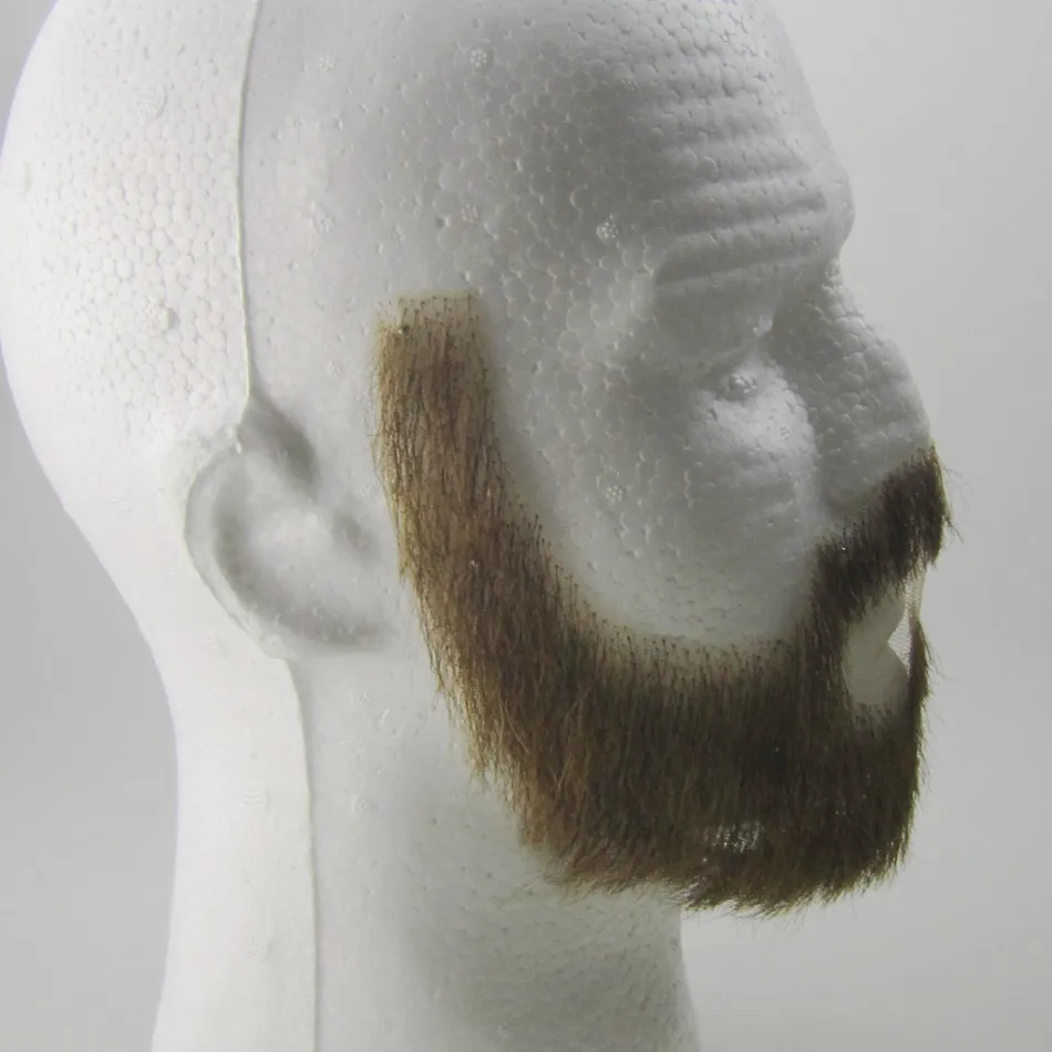 FXVIC Human Hair Handtied Lace Beard - Celebrity Moustache and Full Beard Whiskers image 5