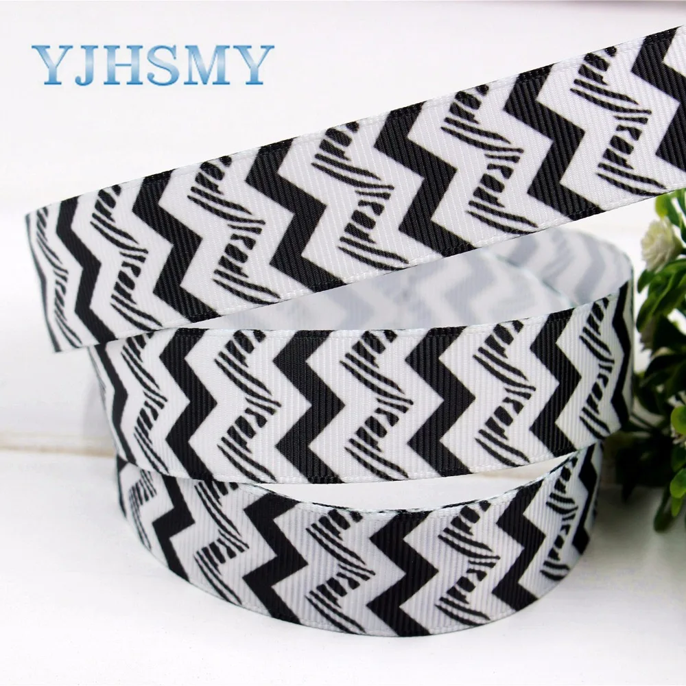YJHSMY H 17410 1232 10 ярдов 22 мм пульсация ленты термопечать grosgrain Свадебные аксессуары DIY