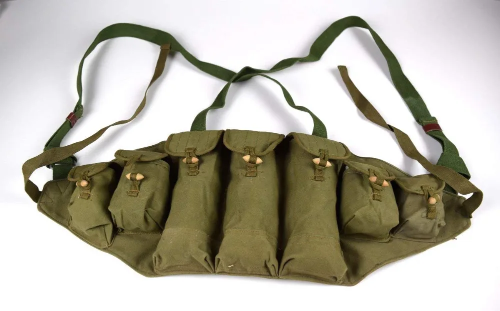 Оригинальный вьетнамский военный Китайский ТИП 56 AK Chest Rig Ammo Pouch F Rifle pouches мировой
