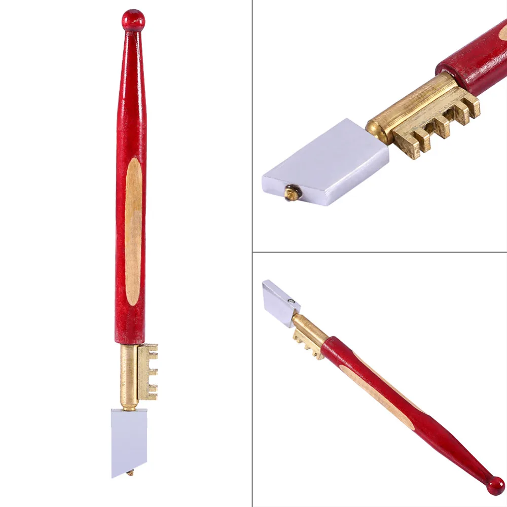 Алмазный резак для стекла 175 мм инструмент самосмазывания красная деревянная