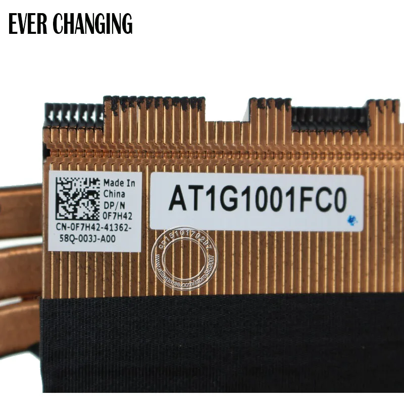 Кулер для процессора ноутбука DELL Alienware 17 R2 DP/N 0F7F42 F7F42 FCN FG7A FG79 AT1G1001FC0|laptop cpu fan|cpu