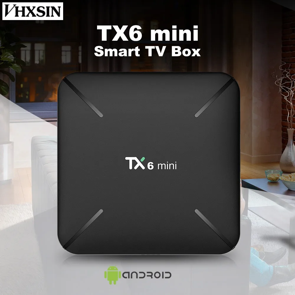 VHXSIN 2 шт./лот TX6 Мини Android 9 0 ТВ коробка 100 м lan 4 ГГц Allwinner H6 Гб RAM 16 ROM|ТВ-приставки и