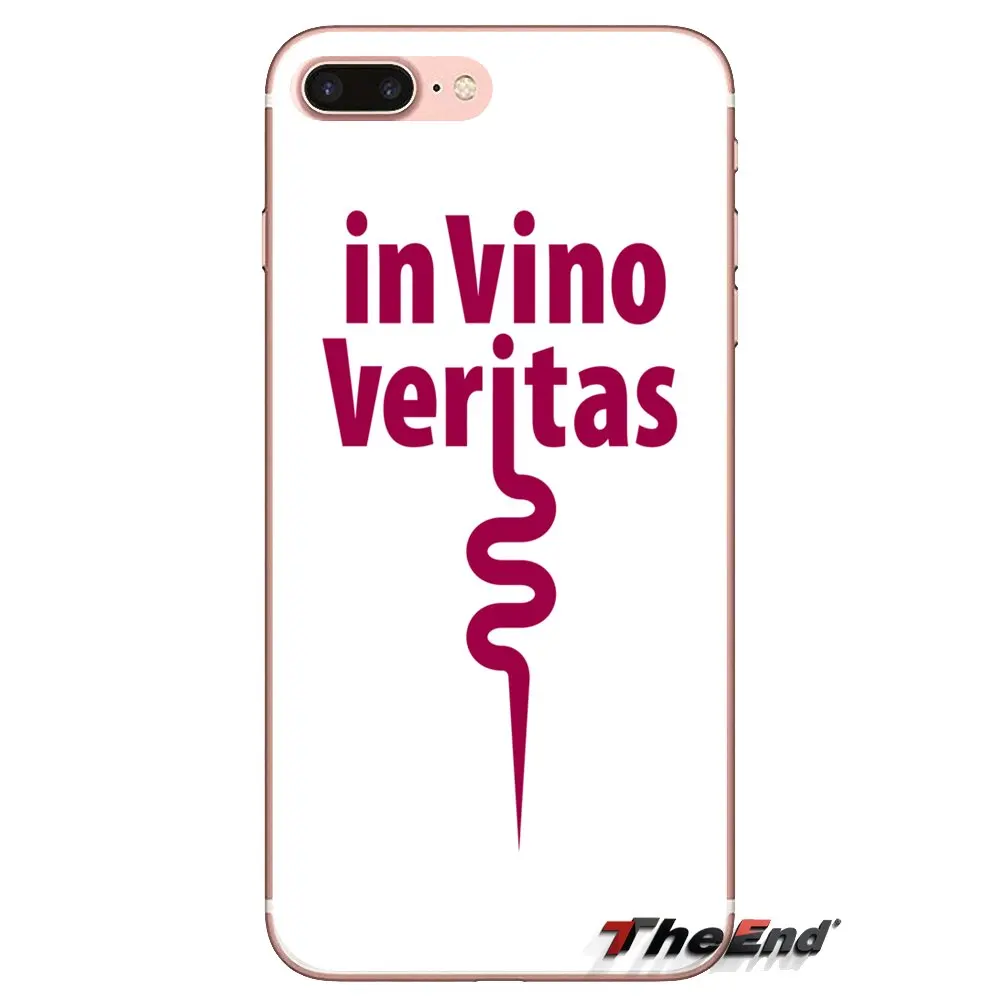 Прозрачные мягкие чехлы для Xiaomi Redmi 4A S2 Note 3 3S 4 4X 5 Plus 6 7 6A Pro Pocophone F1 In vino veritas in wine there