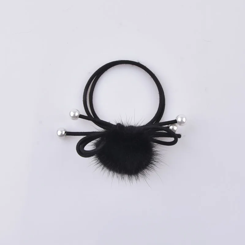 Милый круглый помпон из натурального меха норки милый меховой шарик для девочек