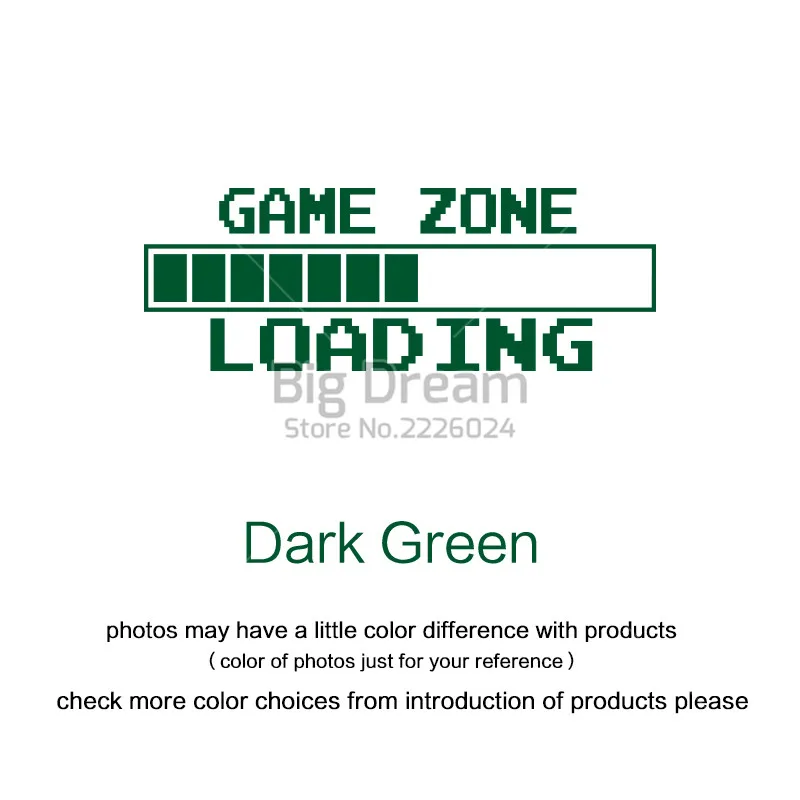Dark Green Виниловая игровая наклейка с загрузкой, украшение для дома, для Геймерской комнаты, художественная Наклейка на стену, декор для nintendo - Цвет: Dark Green