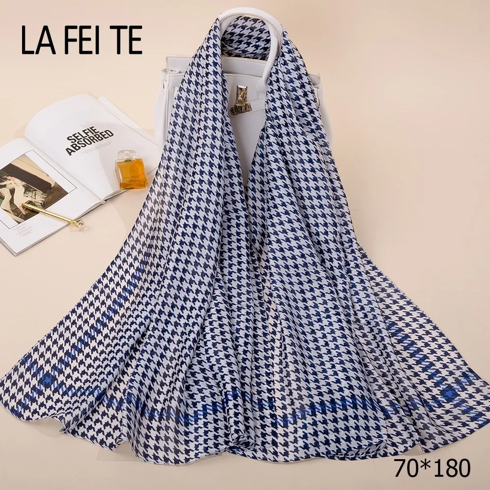 Long Twill Silk Scarf Women Hijab Stole Shawl Foulard Femme Neck Hair Viscose Chiffon Satin For Ladies |