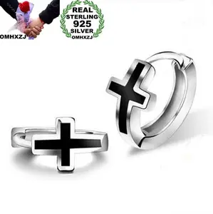 Серьги-кольца OMHXZJ из серебра 925 пробы, EA436