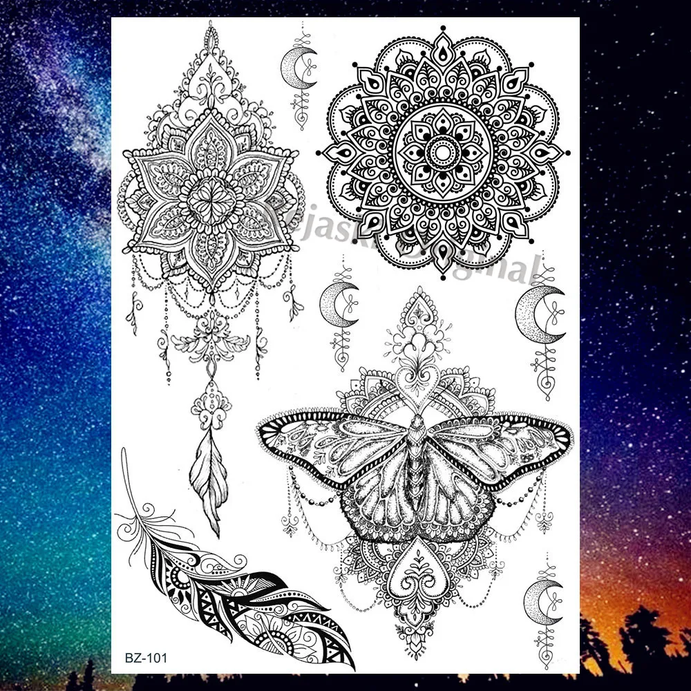 REJASKI мандала цветок черная фотография наклейка для женщин и мужчин Кит дельфин