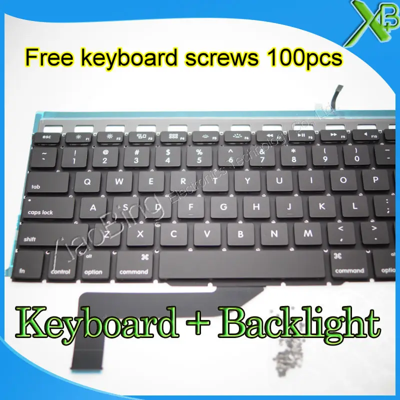 Brand New For MacBook Pro Retina 15.4&quot A1398 US keyboard+Backlight Backlit+100pcs keyboard screws 2013-2015 Years | Компьютеры и