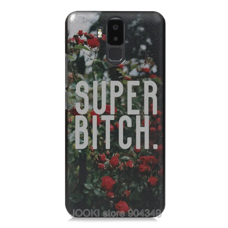 1 piece Case Чехол JOOKI с цветочным принтом Vernee X, жесткий пластиковый чехол s для Fundas Vernee X, чехлы для мобильных телефонов 6,", тонкая задняя крышка с принтом - Цвет: 1 piece Case