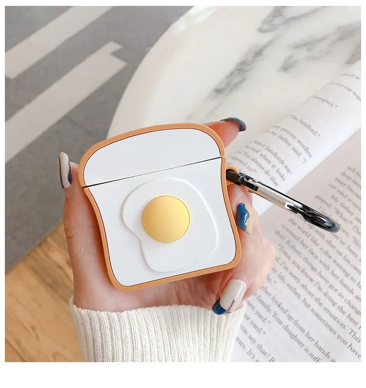 GlamPhoneCase персонализированные пашот яйцо Airpods1/2 поколение защитный чехол Apple