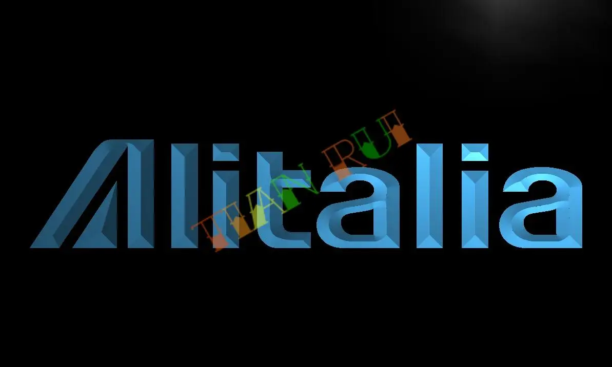 

LG160- Alitalia LED Neon Light Sign hang sign home decor crafts