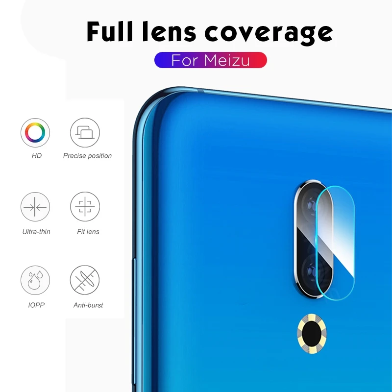 Закаленное стекло для объектива камеры Meizu M5 M6 Note 9 8 M6T Защитная пленка 16 Plus Pro7 X8 2
