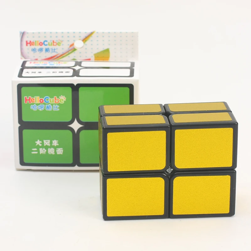 Совершенно новый HelloCube плоский 2x2 зеркальный матовый волшебный куб головоломка 2