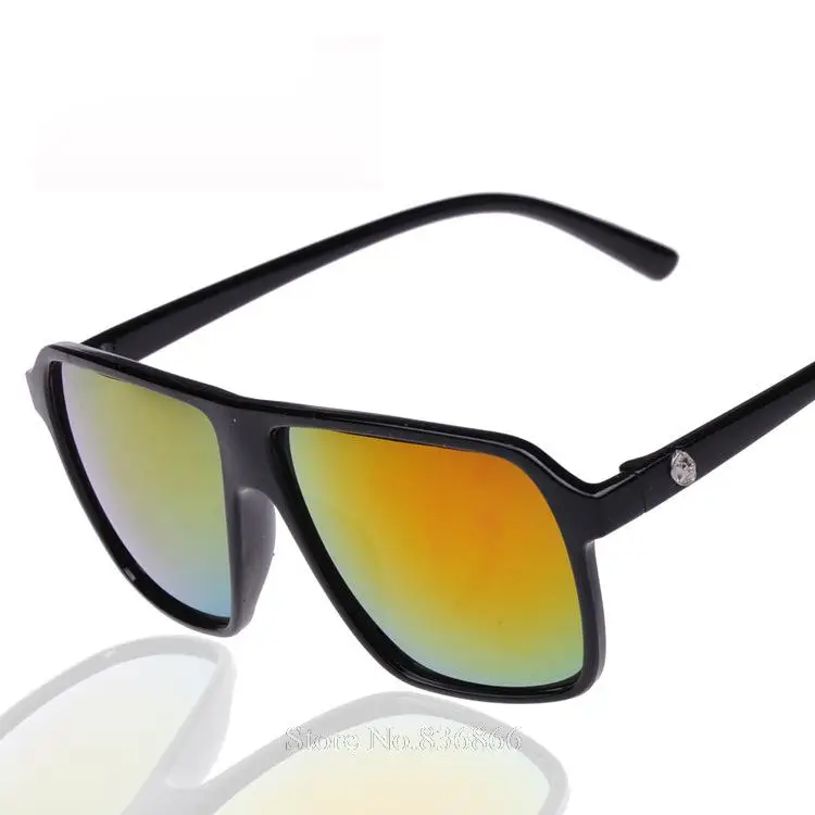 2014 fashion unisex sunglasses big frame lense sun glasses coating mirror Men Women Loved oculos de sol 2pcs 10% off | Тематическая
