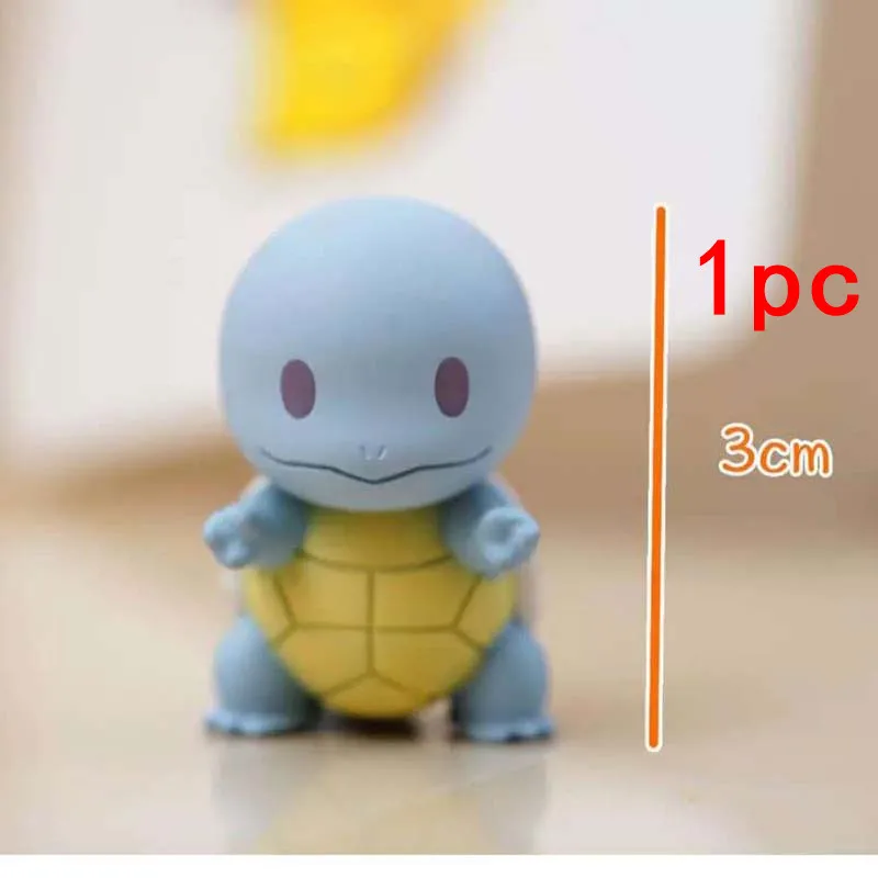 5pcs/set Pikachu Toys Car Ornament Charmander Bulbasaur Squirtle Eevee Gashapon Anime Action Figures For Kids Gift | Тематическая