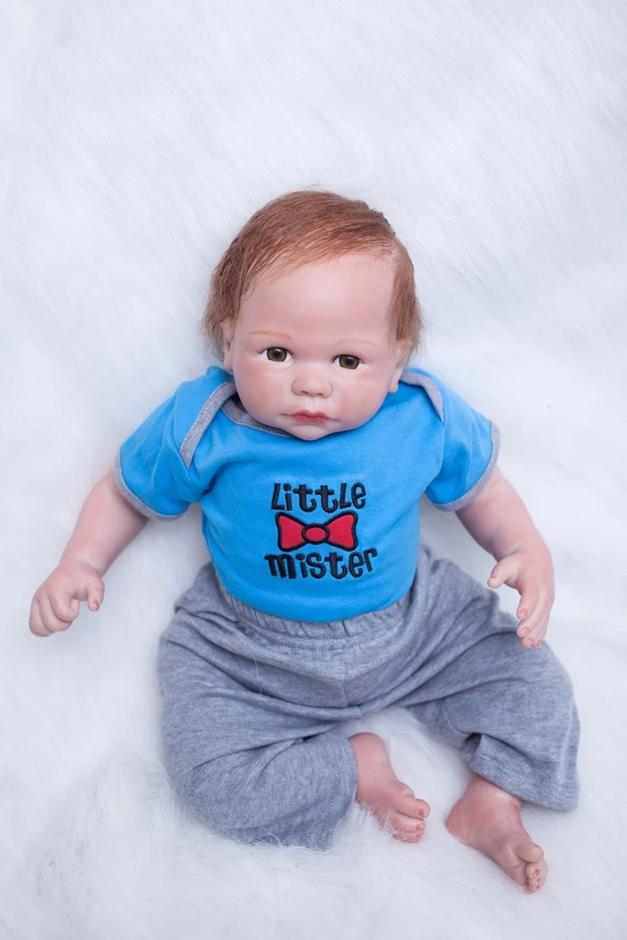 50 см новая силиконовая Кукла Reborn игрушка Реалистичная настоящая сенсорная кукла