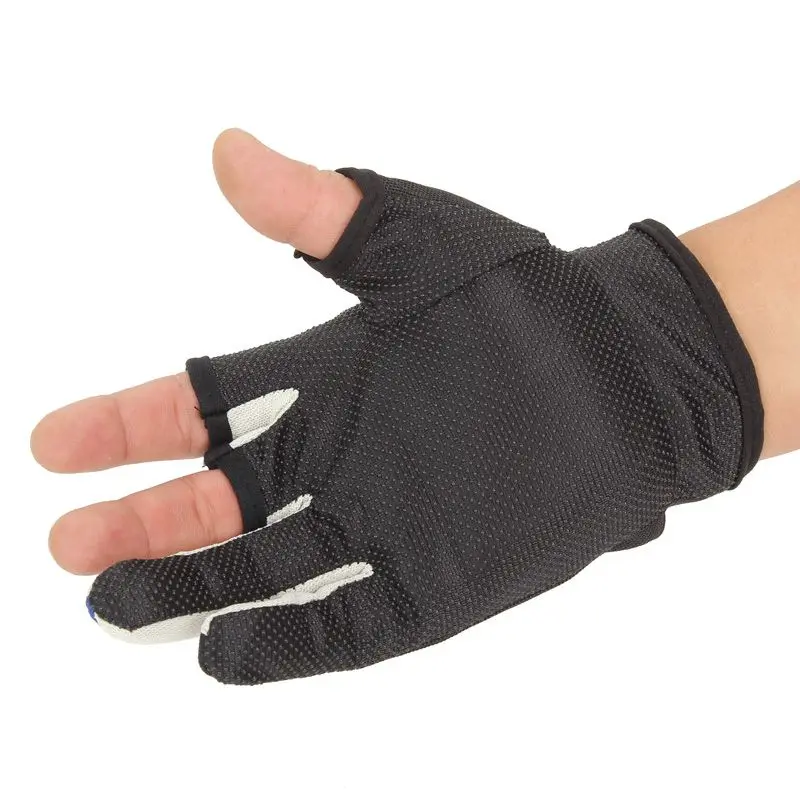Outdoor Breathable Sunscreen Fishing Gloves 3 Fingers Cut Waterproof Neoprene Sports Hiking Anti-slip Equipment | Спорт и