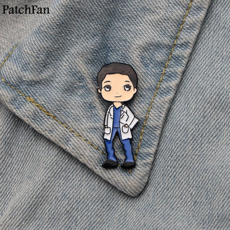 Patchfan Анатомия страсти цинка со смешными героями из мультфильмов шпильки рюкзак