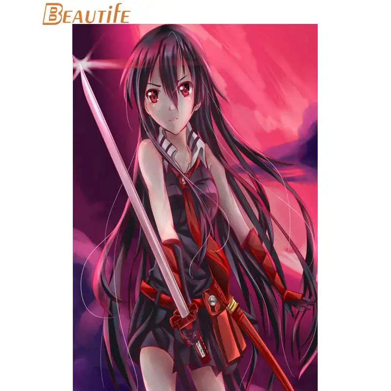 Изготовленный На Заказ анимэ Akame ga Kill плакат ткань Шелковый украшения дома