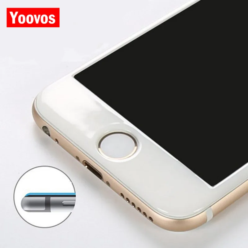Yoovos для Iphone 7 Plus закаленное Стекло пленка 6 S телефон фильм 3D полный Экран крышка из