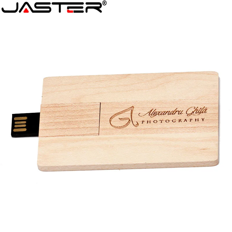 USB-флеш-накопитель JASTER деревянная визитная карточка 4 ГБ 8 16 32 USB 2 0 (более 5 шт.