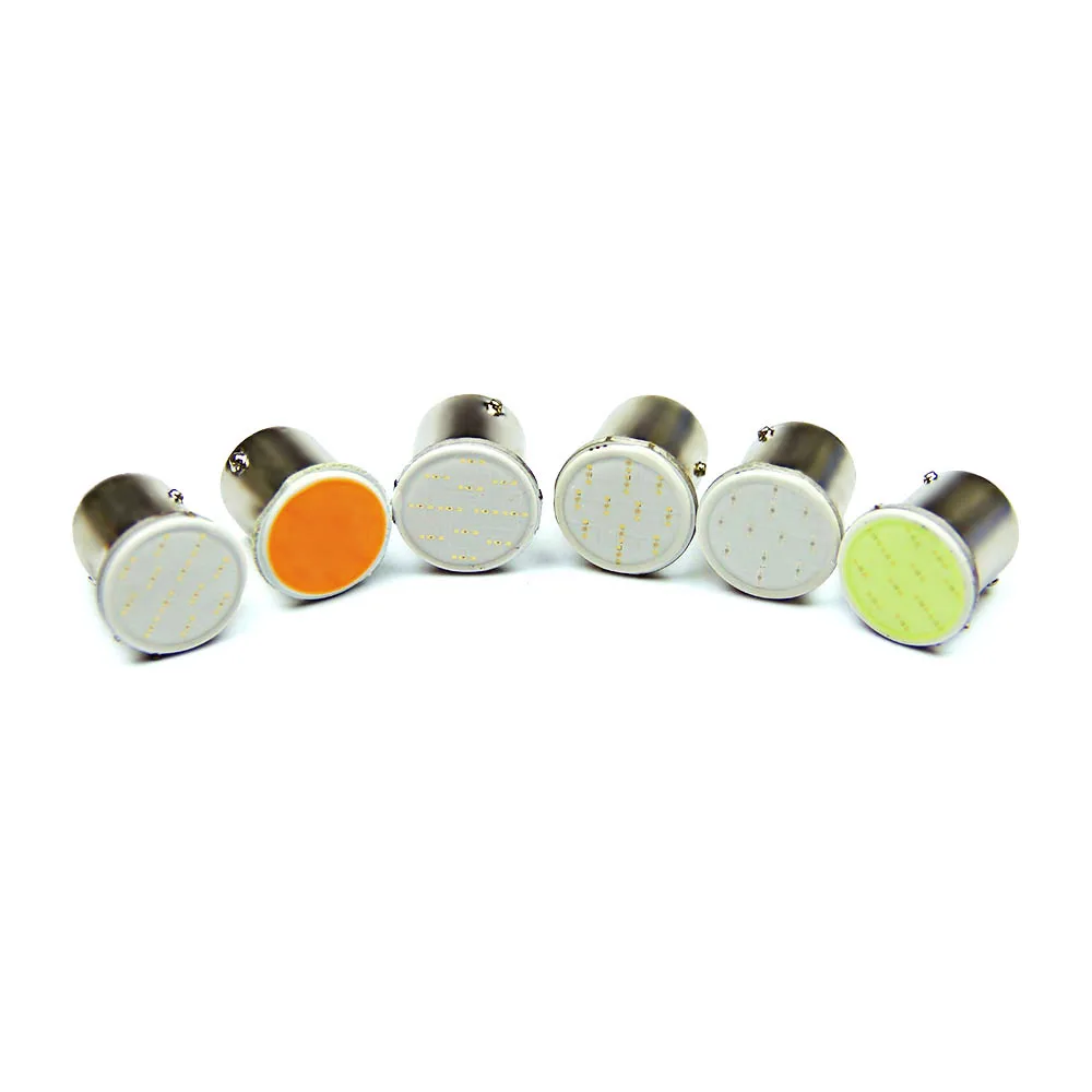 100x BA15S 1156 1157 cob 12SMD 12v задний сигнальные лампы грузовик с прицепом светильник