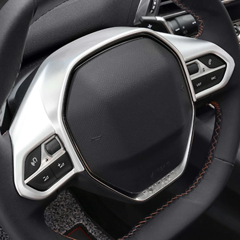 Для Peugeot 508 сомнения очаровательно SW GT 2019 ABS Матовый Рулевое колесо украшения