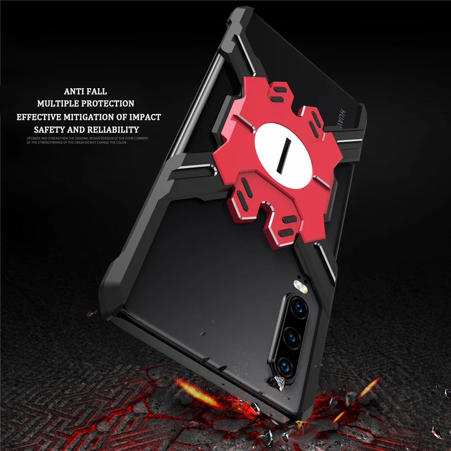 Металлический чехол для huawei P30 Pro, ультра-светильник, механический кронштейн, алюминиевый сплав, рамка, бампер, защитный чехол для huawei P30, чехол