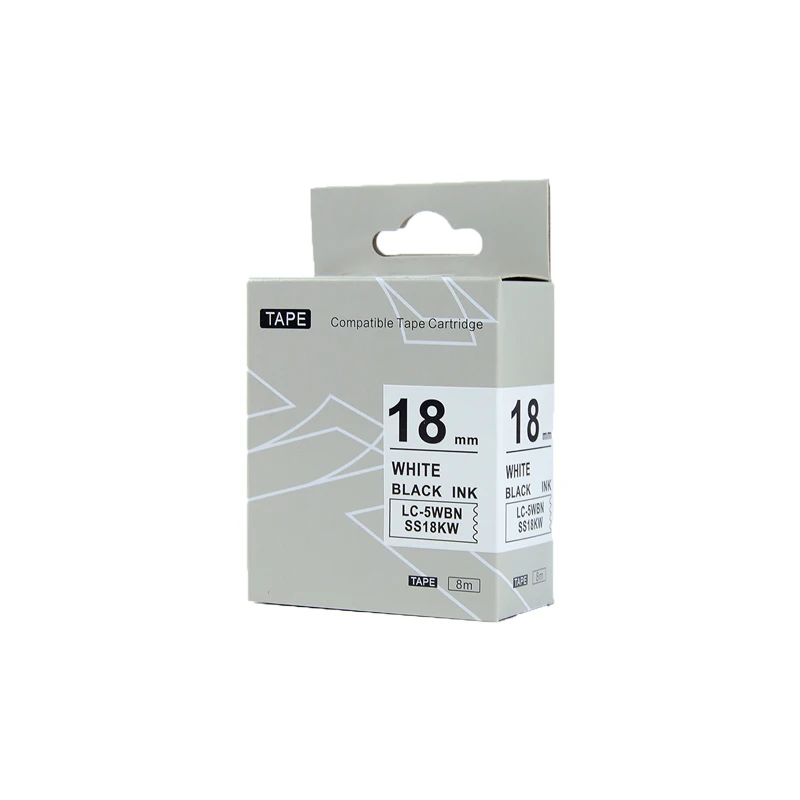 1 шт. Kingroad SS18KW LC-5TBW 18 мм Совместимость для Epson &amp King Джим черная и белая этикетка