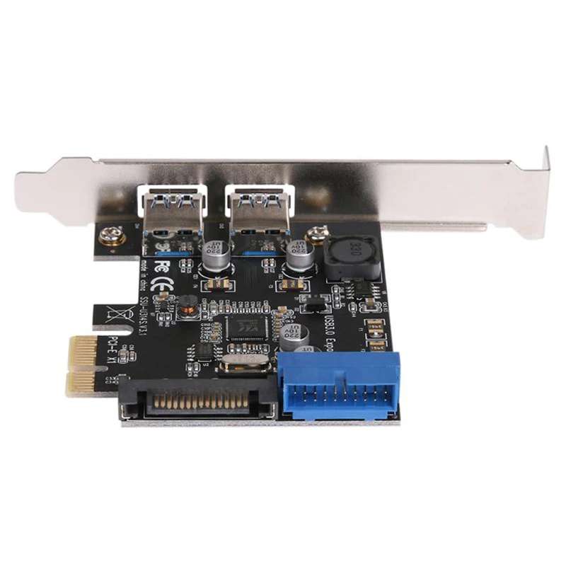 2 порта Usb 3 0 Pci-E карта расширения Внешний Usb3.0 Pcie адаптер карты с блоками питания