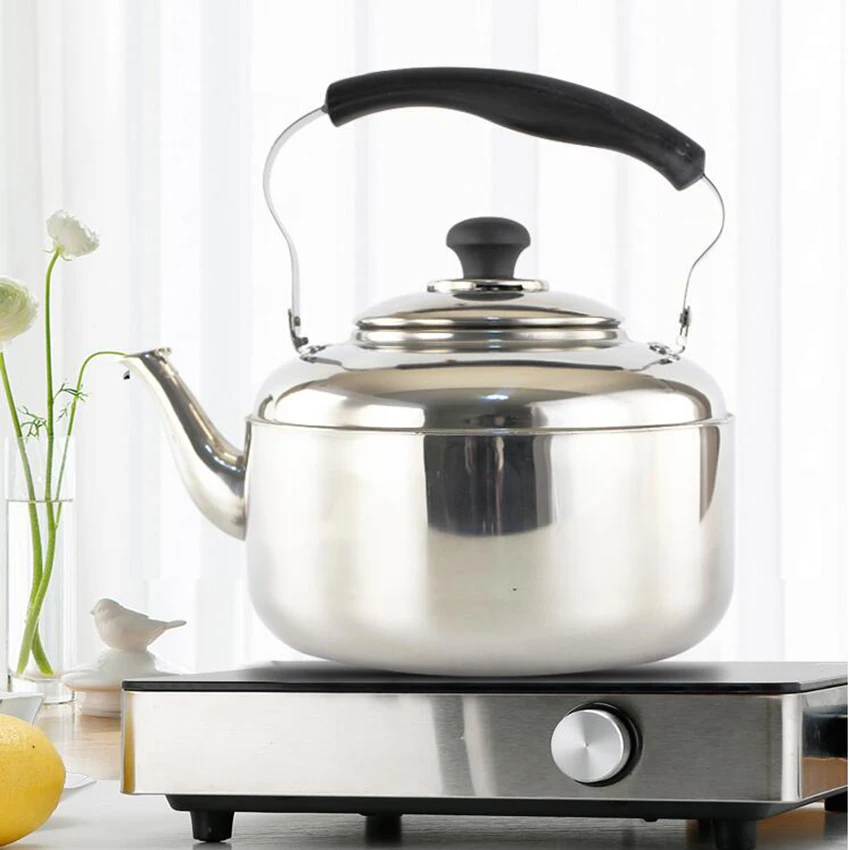 Stainless Steel Kettle Whistling Tea Coffee Kitchen Stovetop Induction for home kitchen camping picnic 4L 5L 6L | Дом и сад