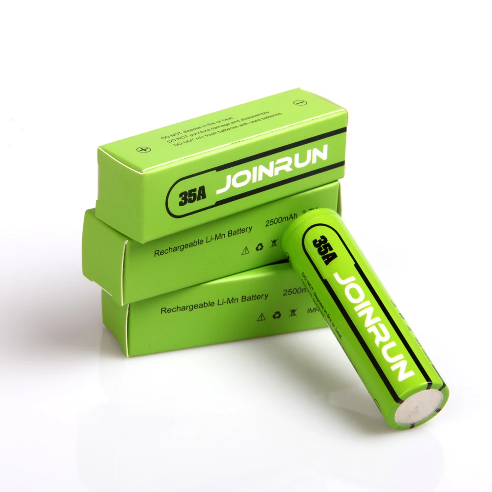 100% Joinrun 18650 Аккумулятор 3 7 в 2500 мАч литиевая аккумуляторная батарея