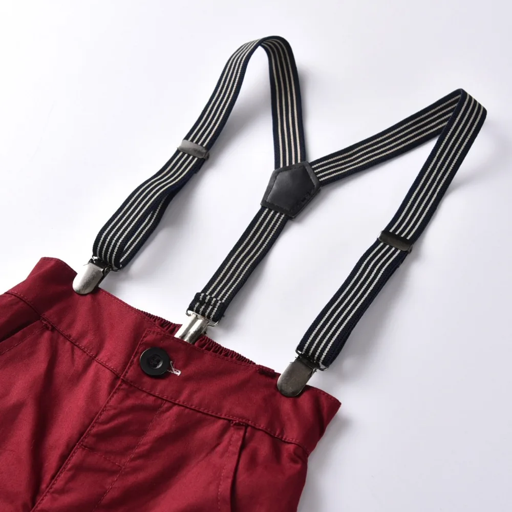 Baby Boy Clothes Striped Cotton Overalls Kids Clothing Fashion England Style Trouser Spring Outfits |
