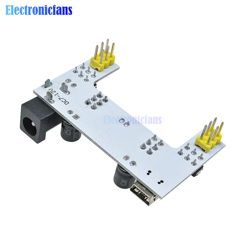 2 шт. MB102 мини USB интерфейс макетная плата блок питания Белый DC 7-12 В канала MB-102
