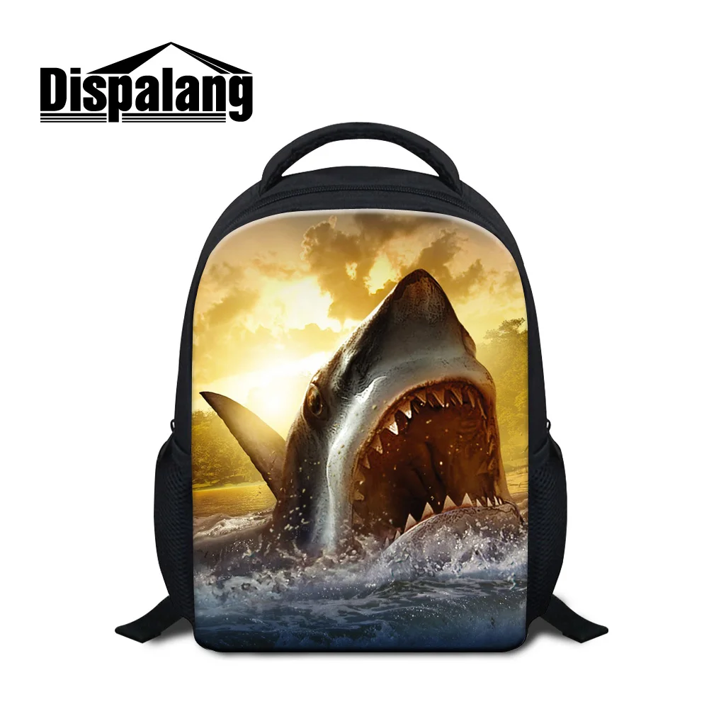 3D рюкзак с акулой школьный для мальчиков принтом дельфина детский детского сада