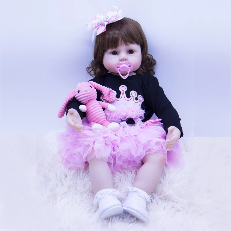 Реалистичная силиконовая кукла реборн для новорожденных 60 см 1 шт.|Куклы| |