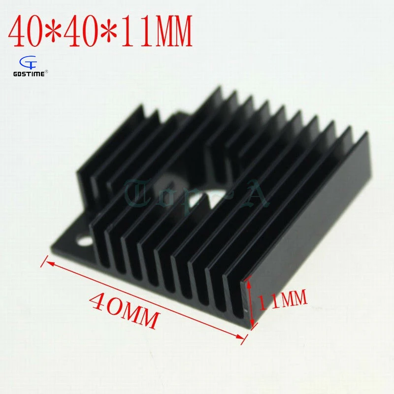 Gdstime 5 шт. 40x40x11 мм алюминиевый теплоотвод охлаждающий вентилятор для 3d лазерного