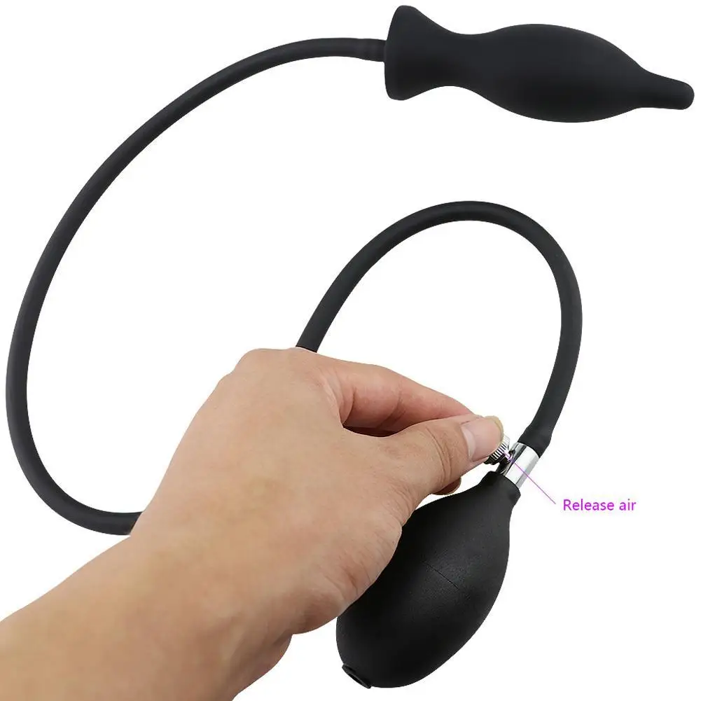 Anal Plug Large Inflatable Huge Big12cm Dildo Pump Dilator Expandable No Vibrator Butt Balls Sex Toys |