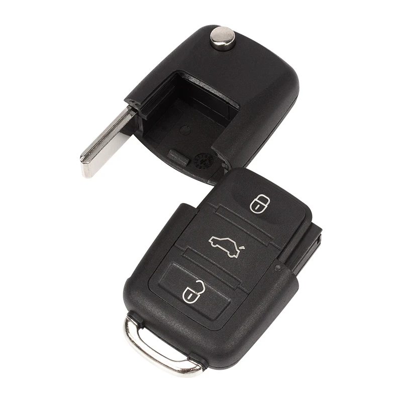 Vdiagtool 3 Buttons Remote Flip Folding Car Key Shell for VW Volkswagen Bora Golf 4 5 6 Passat Polo Touran key shell | Автомобили и