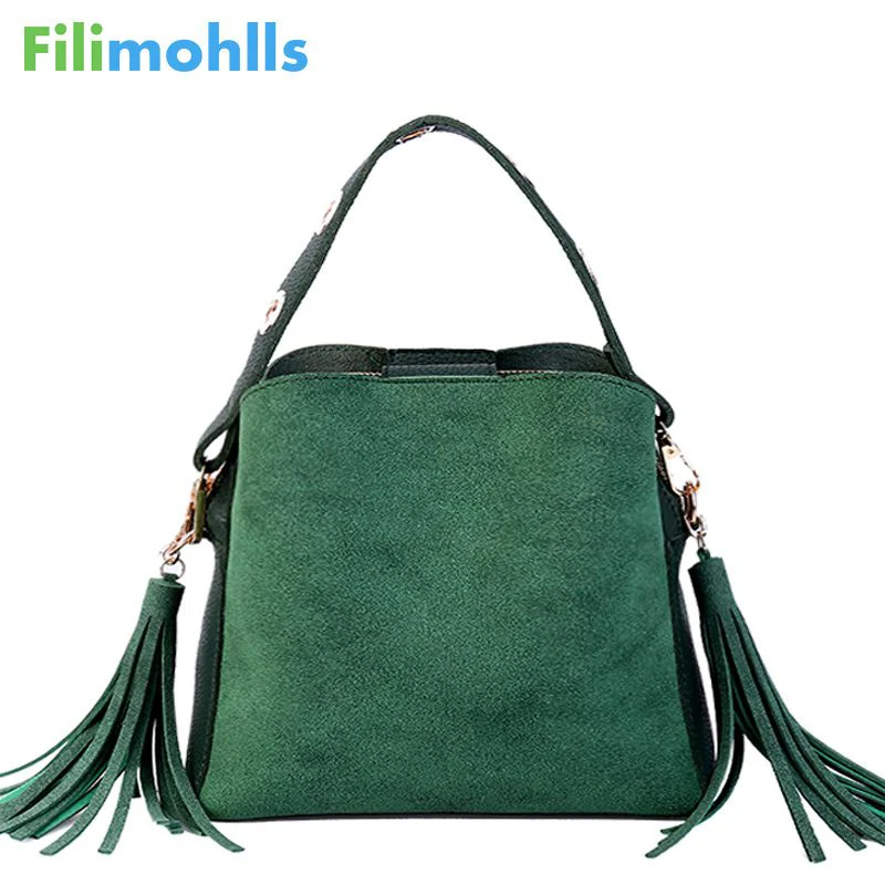 

Brand Tassel Shoulder Bag Female Vintage Crossbody Bags For Women 2019 Bucket Bag Handbags Designer Scrub Daily Sac S1888
