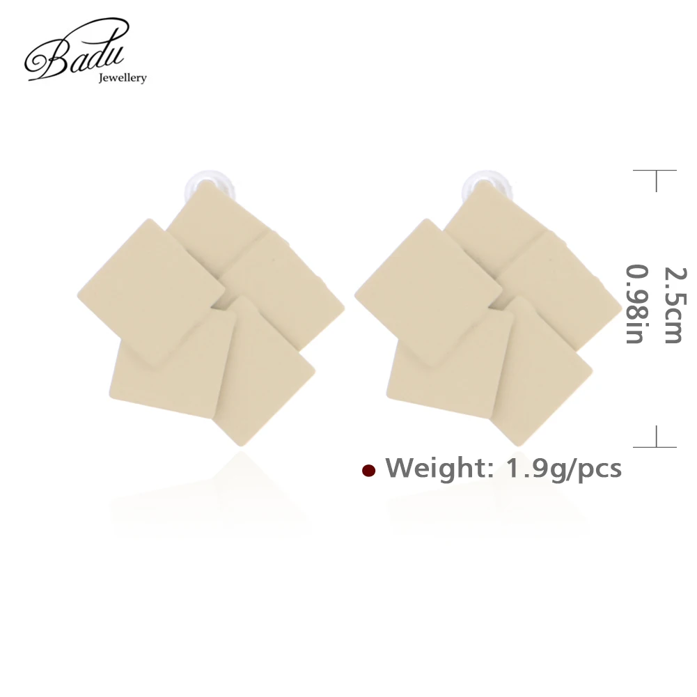 

Badu Small Cute Stud Earrings for Women Candy Color Irregular Copper Statement Earrings Strange Things Jewelry Gift for Girl